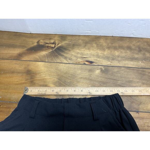 Halara Black High Waist Pleated Pants Wide Leg Flowy Pockets Size Small Petite - Picture 7 of 9